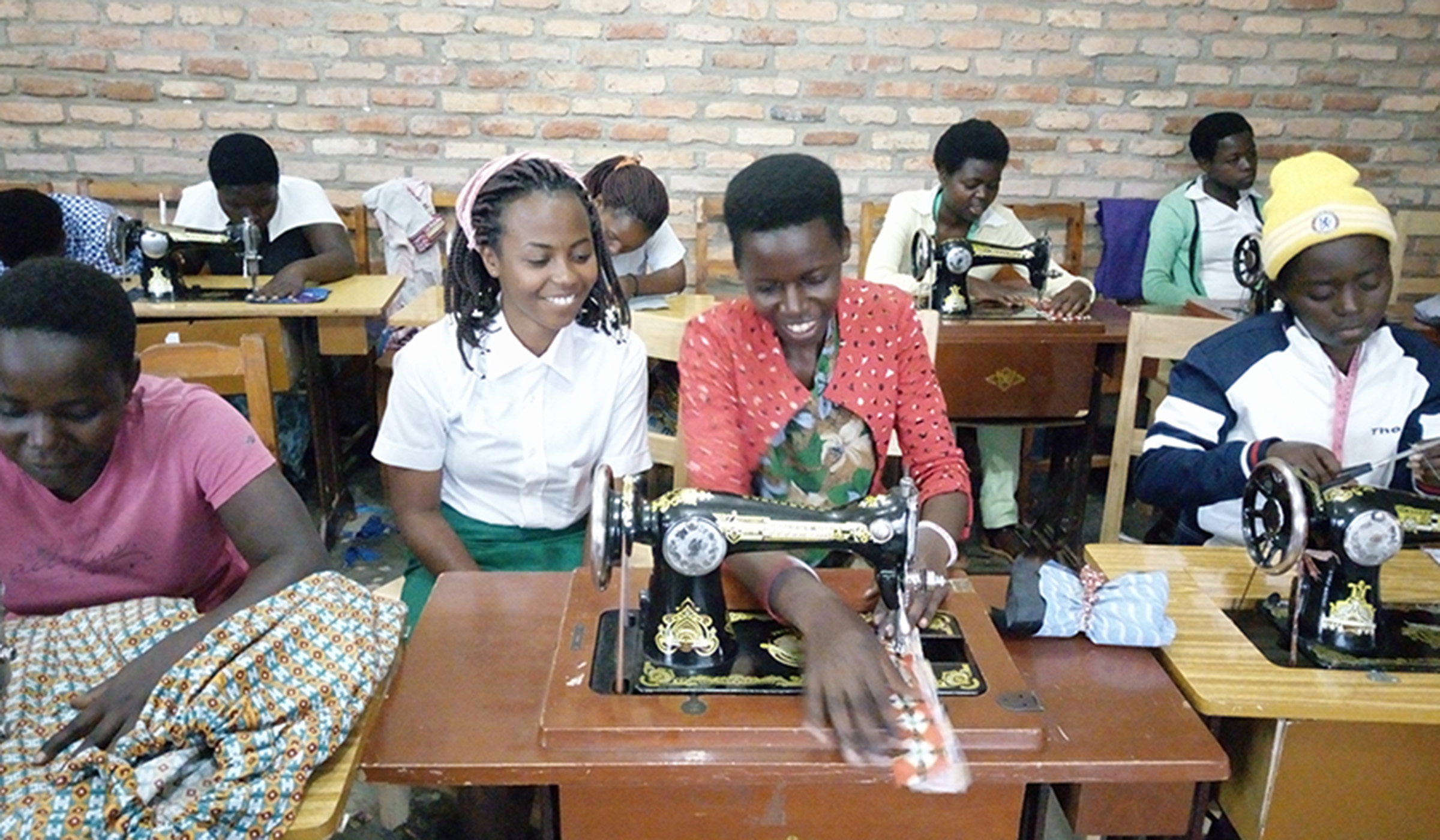 The girls are equipped with skills in sewing, among other things. Photos by Lydia Atieno