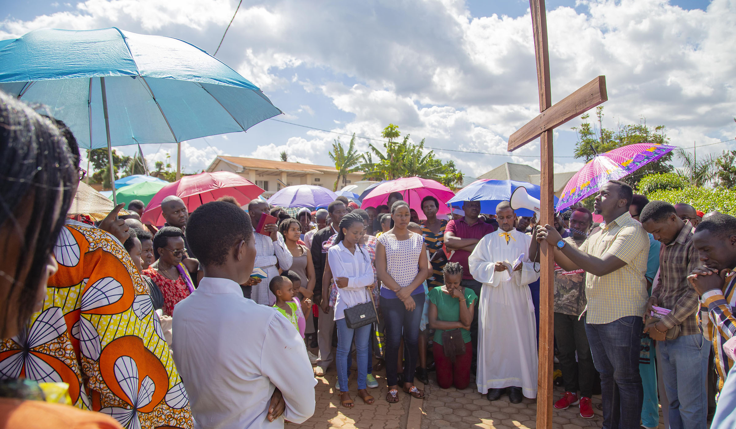 Christians from St Vincent Pallotti Gikondo Parish in Kicukiro perform the Way of the Cross in observance of Good Friday on April 19. They walked about 3km from the church and back, amidst prayer and scripture reading. Emmanuel Kwizera.