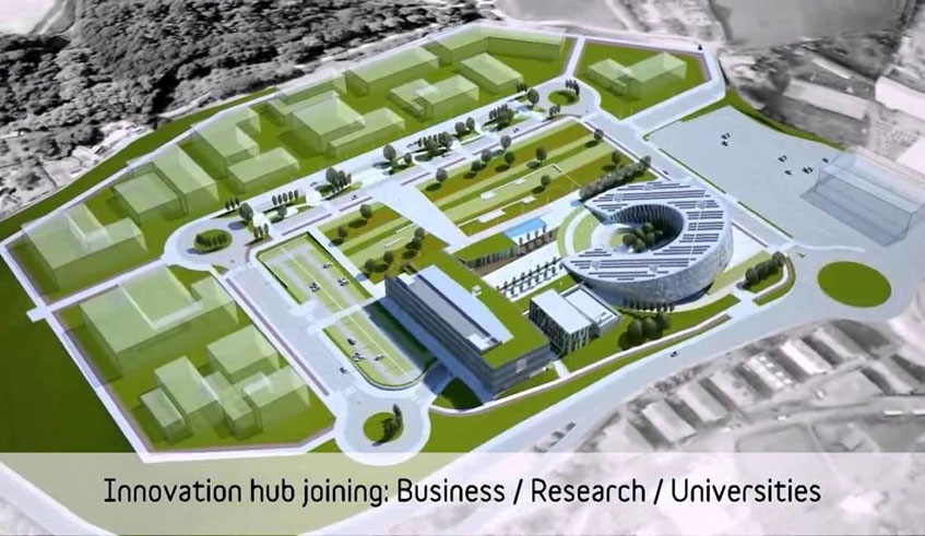 Artistic impression of the Kigali Innovation City, which is expected to attract technology companies from all over the world to create an innovation ecosystem and further a knowledge-based economy. Courtesy.