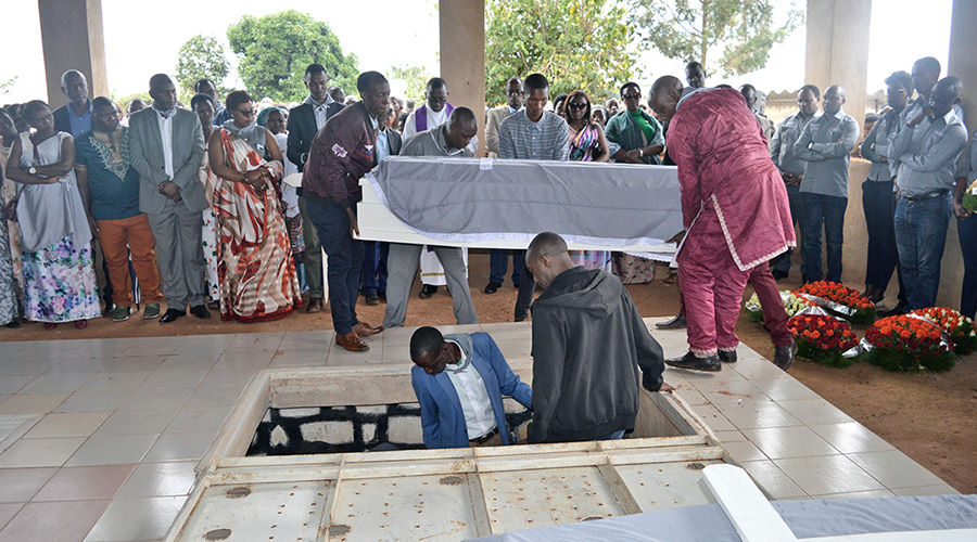 Bodies that were laid to rest during the commemoration event.