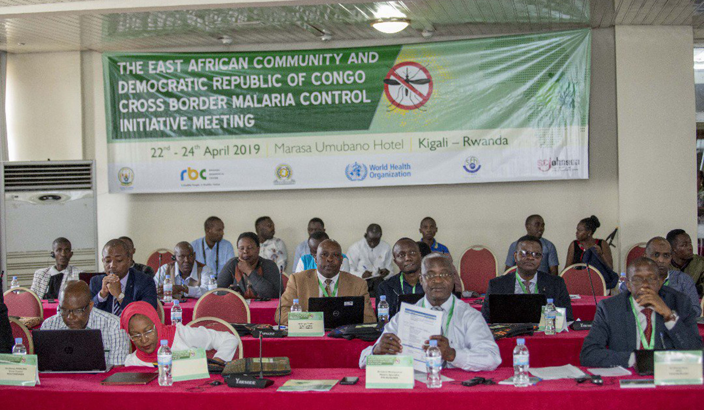 Participants during the just-concluded EAC and DR Congo Cross Border Malaria control initiative meeting in Kigali. Courtesy photos.