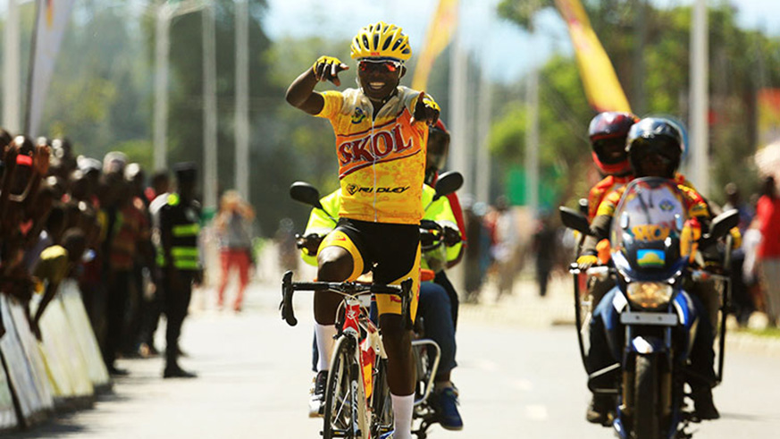 Moise Mugisha, 21, is the first Skol-Fly Cycling Club rider to get a club in Europe. File.