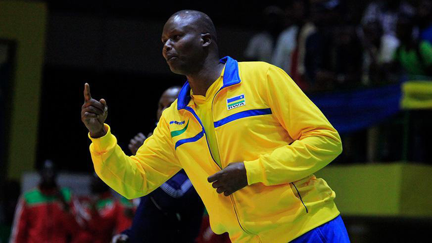 Paul Bitok, 48, was appointed as head coach of the menu2019s senior national volleyball team in 2010. File.