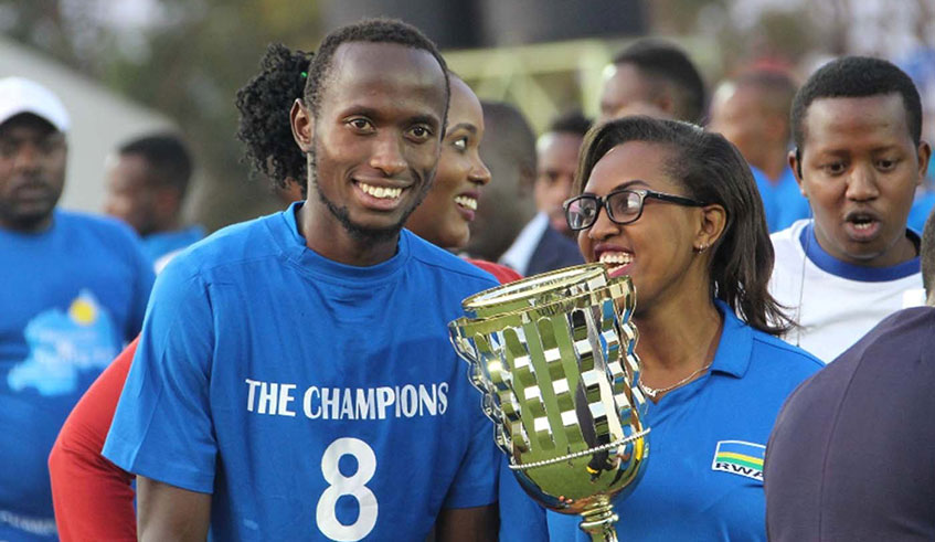 Thierry Manzi, who joined Rayon Sports from Marines in 2015, was instrumental in the clubu2019s success in 2017.File.