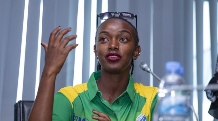 Diane Ishimwe Dusabemungu is part of the 14-player Rwandan squad in Zimbabwe. / Courtesy