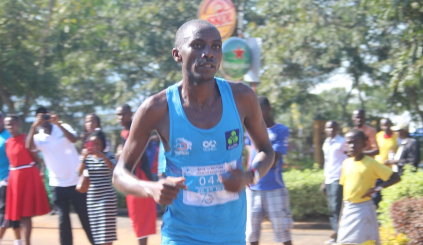 Felicien Muhitira will be tempting to win the 20km de Bugesera race for his first time. File.