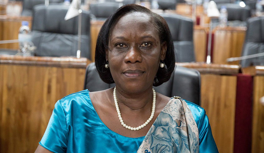 Alvera Mukabaramba, the Minister of State in charge of Social Affairs. File.