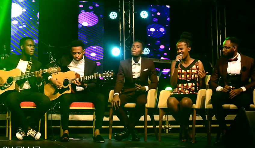 Kingdom of God Ministry perform at their album launch on Sunday. Courtesy