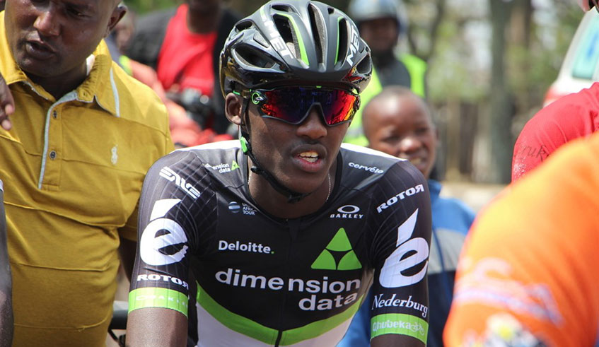 Samuel Mugisha, seen here during a past local race, will be looking to inspire his Dimension Data side to a third title at the Tour de Limpopo after their back-to-back 2016 and 2017 victories. File.