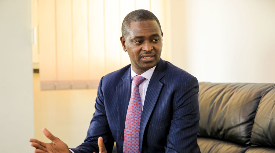 Eric Rutabana, BRDu2019s Chief Executive Officer, speaks to The New Times during a past interview. / Emmanuel Kwizera