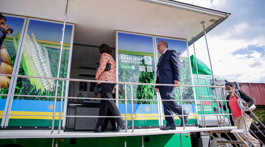 A mobile soil-testing laboratory facility, which was launched recently as part of a proposed fertiliser making factory. The factory is set to save the country billions of Francs on the importation of fertilisers. / Courtesy