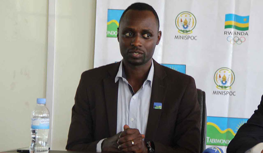 Placide Bagabo, a former national team captain, is current president of Rwanda Taekwondo Federation. File.