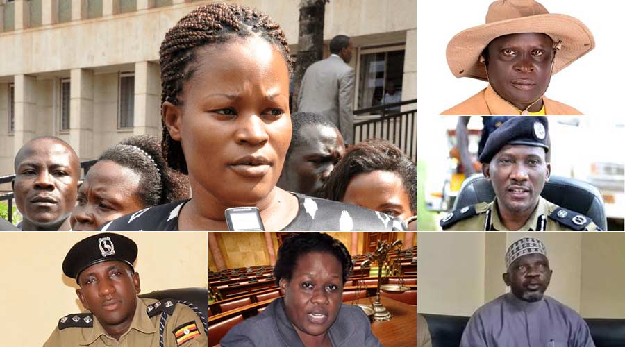 CLOCKWISE: Idah Nantaba, Ibrahim Abiriga, Felix Kaweesi, Mohamed Kiggundu, Joan Kagezi, and Muhammed Kirumira.