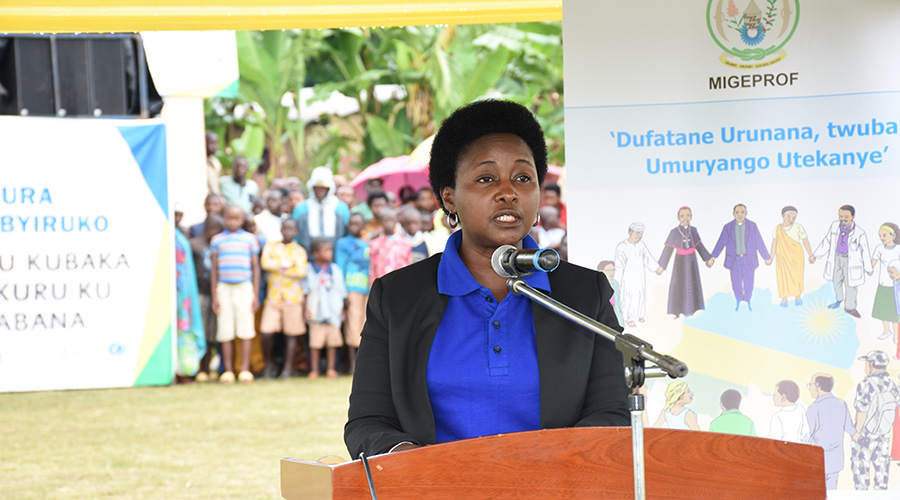 Minister of Gender and Family Promotion, Amb. Solina Nyirahabimana.