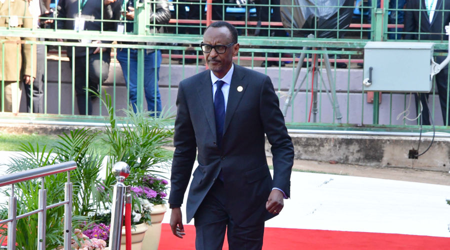 President Paul Kagame arrives at the Loftus Versfeld Stadium in Pretoria, South Africa on Saturday for the inauguration ceremony of South African President Cyril Ramaphosa. / Village Urugwiro