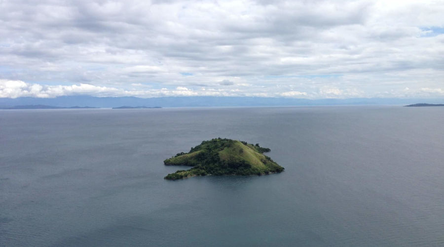 Rwanuma island as seen from Nyamunini. / Courtesy