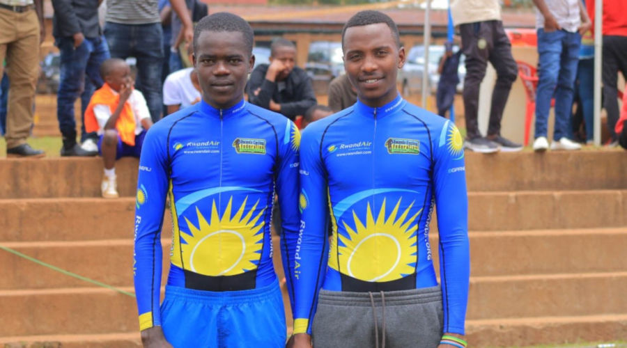 Jean Eric Habimana (L) and Renus Byiza Uhiriwe will lead youthful Team Rwanda at the one-day race. / Courtesy