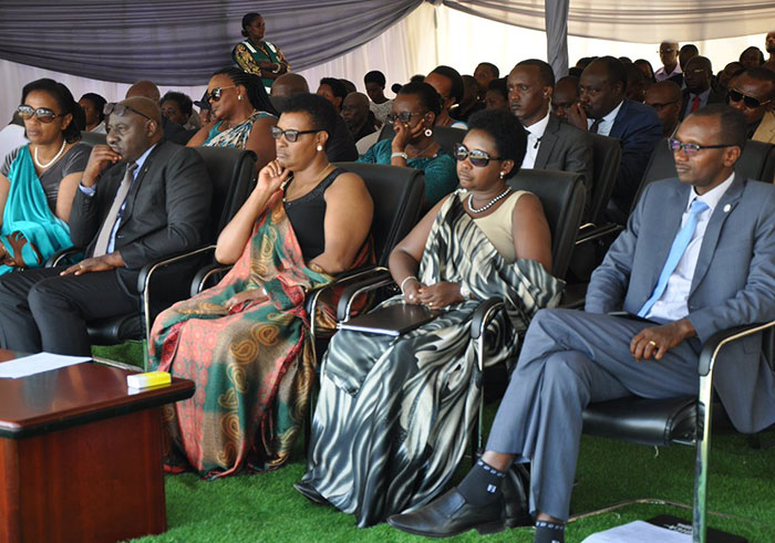Officials at the commemoration event in Nyanza. (Photos by Michel Nkurunziza)