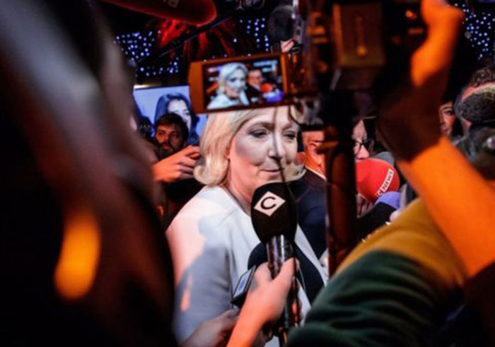 Marine Le Pen's National Rally beat Emmanuel Macron's Renaissance - but not by far. (BBC) 
