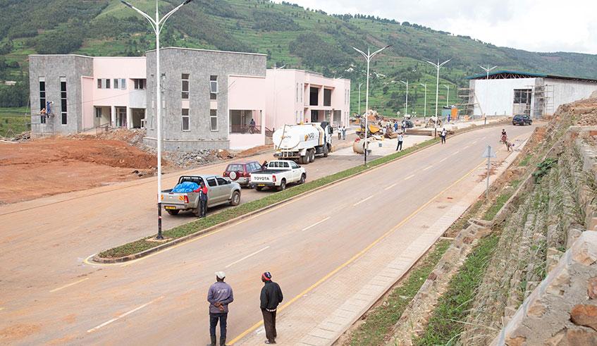 A view of the proposed Gatuna One-Stop Border Post whose construction has reached advanced stages. Works on the facility are expected to be completed late June. Gatuna border lies on the Northern Corridor and links Rwanda to Kenyau2019s seaport of Mombasa, through Uganda. Emmanuel Kwizera.