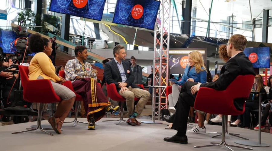 Panelists discuss the creativity of AI at the forum in Bonn, Germany. / Courtesy