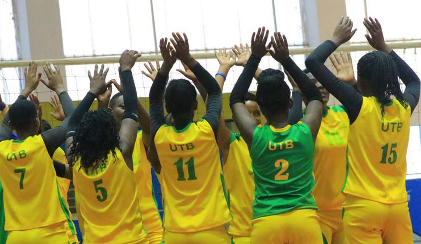 UTB players celebrate after beating RRA in the preseason tournament's final in February. Courtesy.