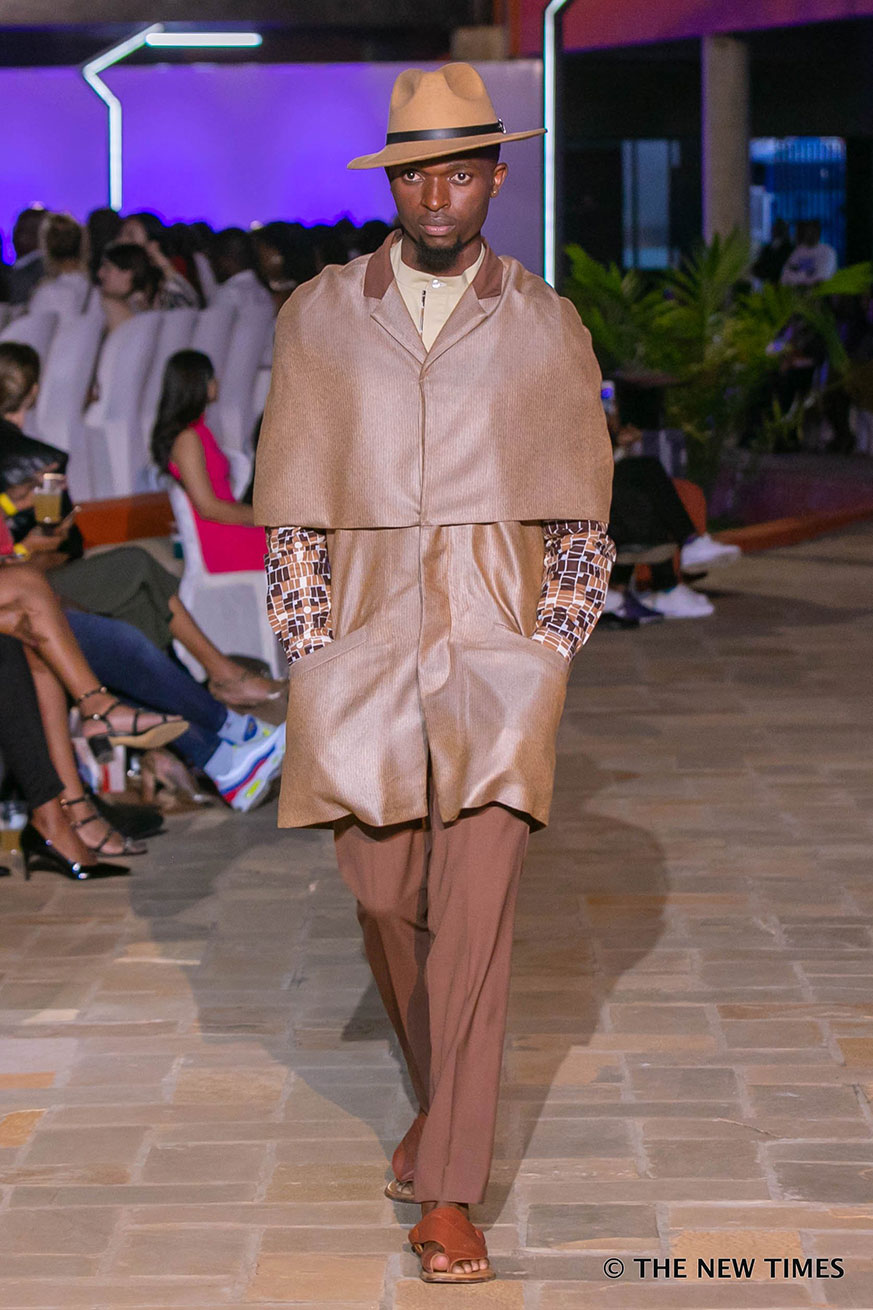 Rwandan designer Sonia Mugabo (right), seen here with a model, was among the designers who showcased their designs at the just concluded Rwanda Fashion Week. / Emmanuel Kwizera