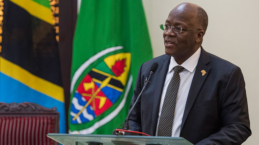 Tanzaniau2019s President John Magufuli.