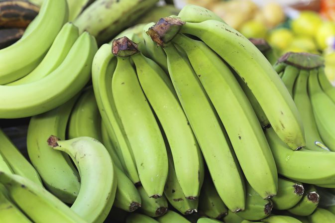 The fibre in green bananas plays an essential role in ensuring digestive health. / Net photo