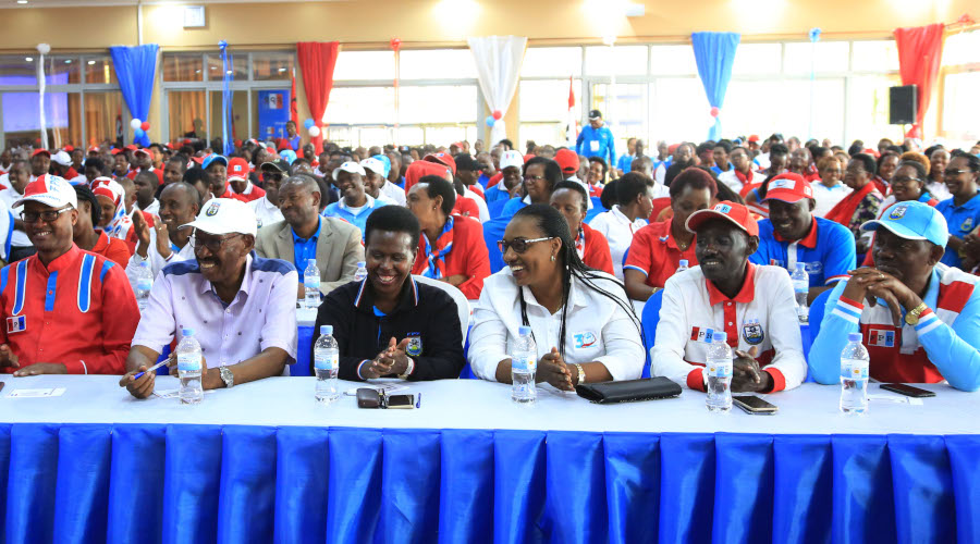RPF members from City of Kigali during elections of women, youth and committee representatives on Saturday. / Sam Ngendahimana