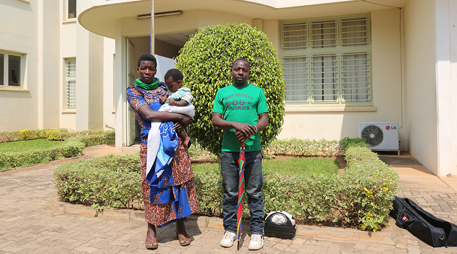 Ezechiel Muhawenimana, 36, and his wife Esperance Dusabimana, 35, and their child who was born from a Ugandan prison are among Rwandans who have taken the Ugandan government to East African Court of Justice over illegal detention and torture. / File