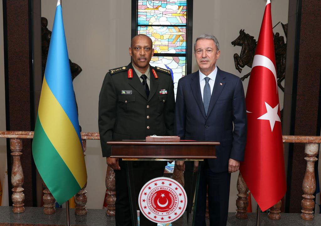 Rwanda Defence Force Chief of Defence Staff, Gen. Patrick Nyamvumba, was yesterday hosted by Turkeyu2019s Minister of National Defence Gen. Hulusi Akar in Ankara. The talks were also attended by the Chief of General Staff of Turkish Armed Forces, Gen. Yau015far Gu00fcler, according to the Rwandan Embassy in Ankara. Courtesy.