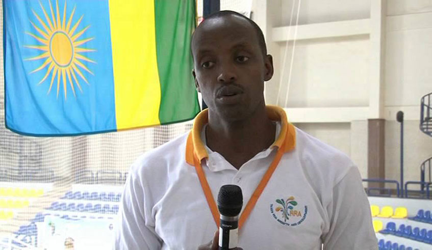 Jean Luc Ndayikengurukiye, 43, is former captain of the national volleyball team. File.