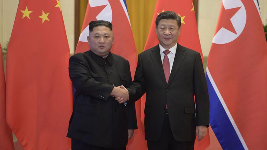 Xi arrives to great welcome in DPRK for state visit.