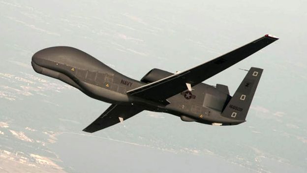 The US military identified the drone downed on Thursday as a US Navy RQ-4A Global Hawk. / Internet photo
