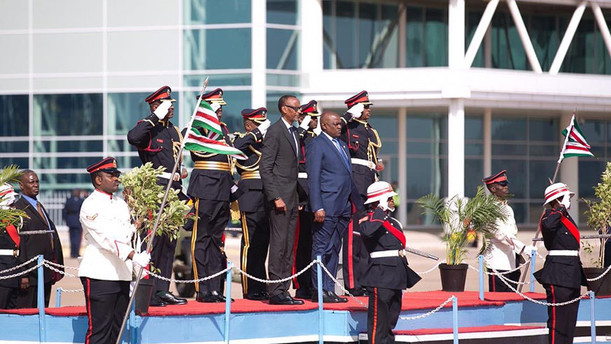 President Kagame is in Gaborone, Botswana for a two day State Visit. (Village Urugwiro)