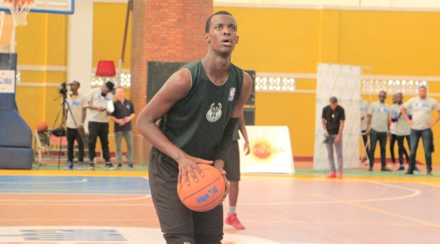 Dick Sano Rutatika earned a scholarship to Senegal-based NBA Africa Academy after being named MVP of the inaugural Junior NBA League in Rwanda last year. / File