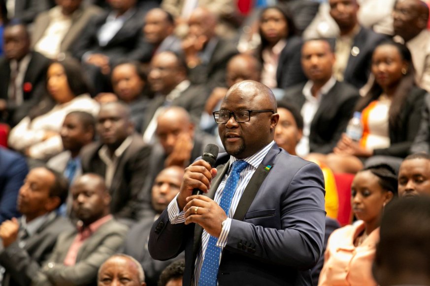 A participant makes a point at last year's National Dialogue. (File)