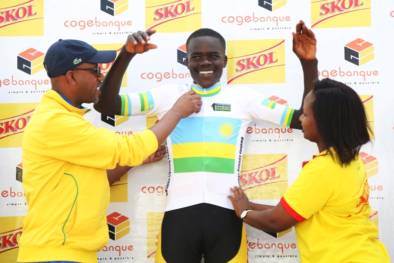 Jean Eric Habimana won the 2018 national road championship in menu2019s junior category, and represented the country at the world championships, in Austria, the same year. / Net photo
