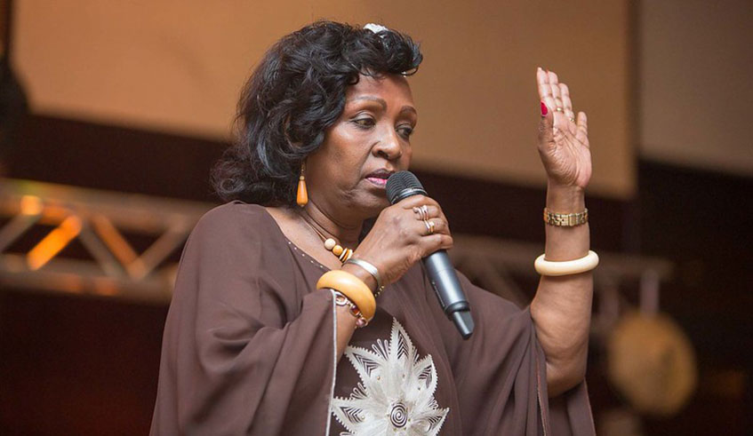  Rwandan cultural singer Kayirebwa has pulled out of the show  due to health issues. Courtesy.  