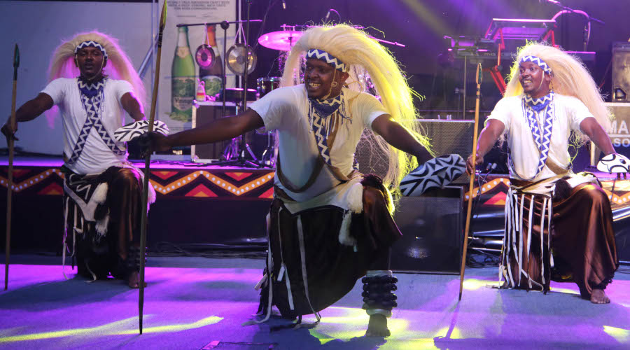 Rwandan traditional dancers were also part of the entertainers for the night. / All photos by Craish Bahizi