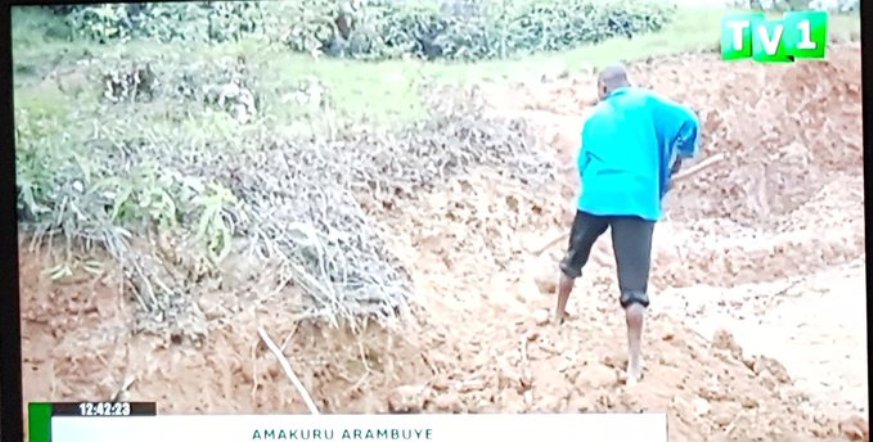 According to the TV1 story, Niringiyimana started working on the road when he was only 20.