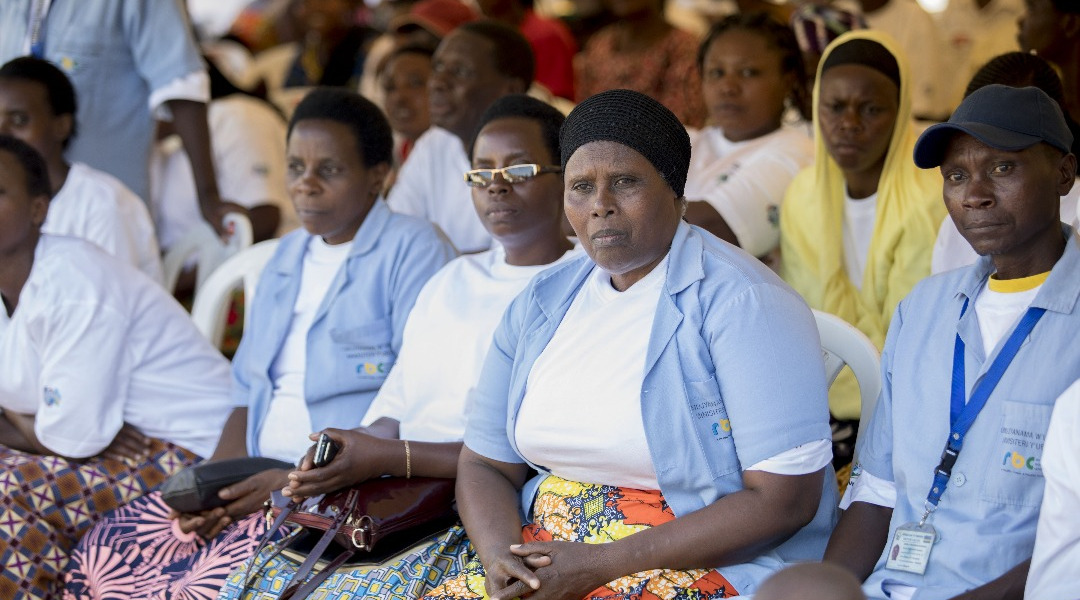 Some of the community health workers who attended the 15 yearsu2019 celebration of PEPFAR. / James Peter Nkurunziza