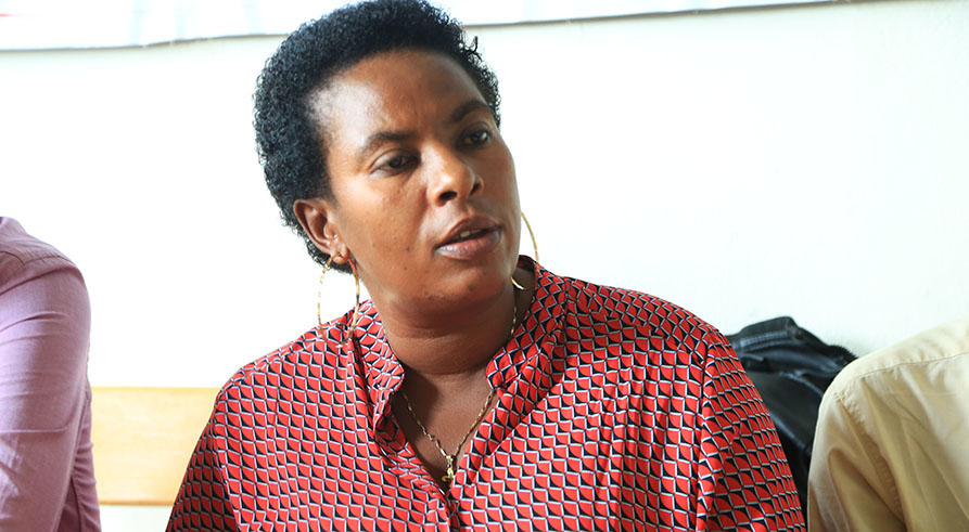Christine Mukabunani during the meeting in Kigali. / Sam Ngendahimana