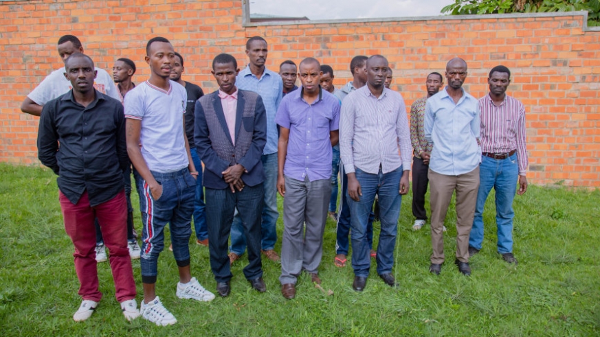 Some of the 20 Rwandans - most of them ADEPR faithful - who were deported by Uganda on June 13 after enduring torture in ungazetted detention facilities. Ugandan security organs on Tuesday arrested 40 more Rwandan nationals, including women and children, at a church in the capital Kampala. / File