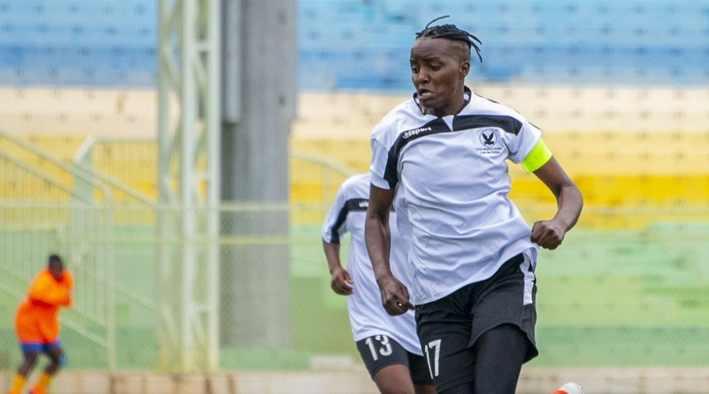 Skipper Jazira Uwineza, seen here during the two sidesu2019 reverse fixture at Kigali Stadium in April, looks to inspire Scandinavia to their maiden league title, only on second attempt. / File