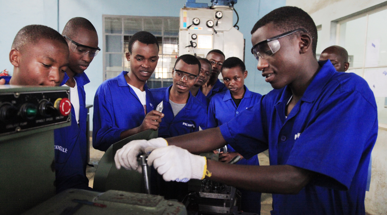 A group of Rwanda Polytechnic students during a workshop. / Courtesy