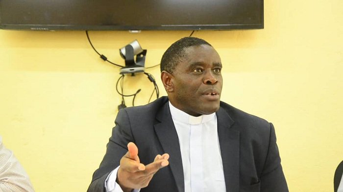 The Rector of INES Ruhengeri, Fr. Dr Fabien Hagenimana, says the summer school is a golden platform for students to learn best practices, which will boost their entrepreneurial knowledge. / Ru00e9gis Umurengezi