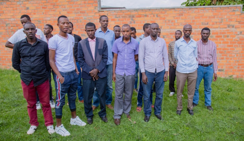 Some of the 20 Rwandans - most of them ADEPR faithful - who were deported by Uganda on June 13 after enduring torture in ungazetted detention facilities. Courtesy.