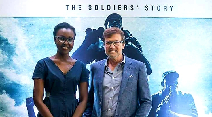 Annette Uwizeye and Richard Hall, producers of The 600 documentary, which reveals how RPA soldiers stopped the genocide. / Courtesy